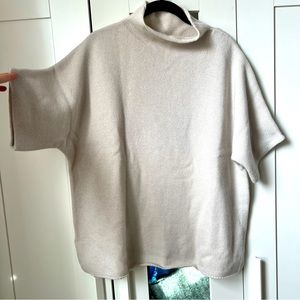 Oversized Cashmere Short Sleeve Sweater